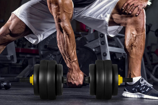 66 Lbs Adjustable Weight Dumbbell Barbell Set, 4-In-1 Free Weight Combination with Curved Bar Connector for Women Men Workout Fitness, Yellow