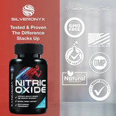 Extra Strength Nitric Oxide Supplement 3X Strength L Arginine, Citrulline Malate, AAKG, Beta Alanine - Premium Muscle Supporting Nitric Booster - Natural Energy & Heart Health Support - 60 Capsules